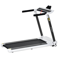 ZC FLYYD Portable Folding Treadmill with Smart App & Bluetooth (White) | 3.5HP Motor, 330 Lbs Capacity