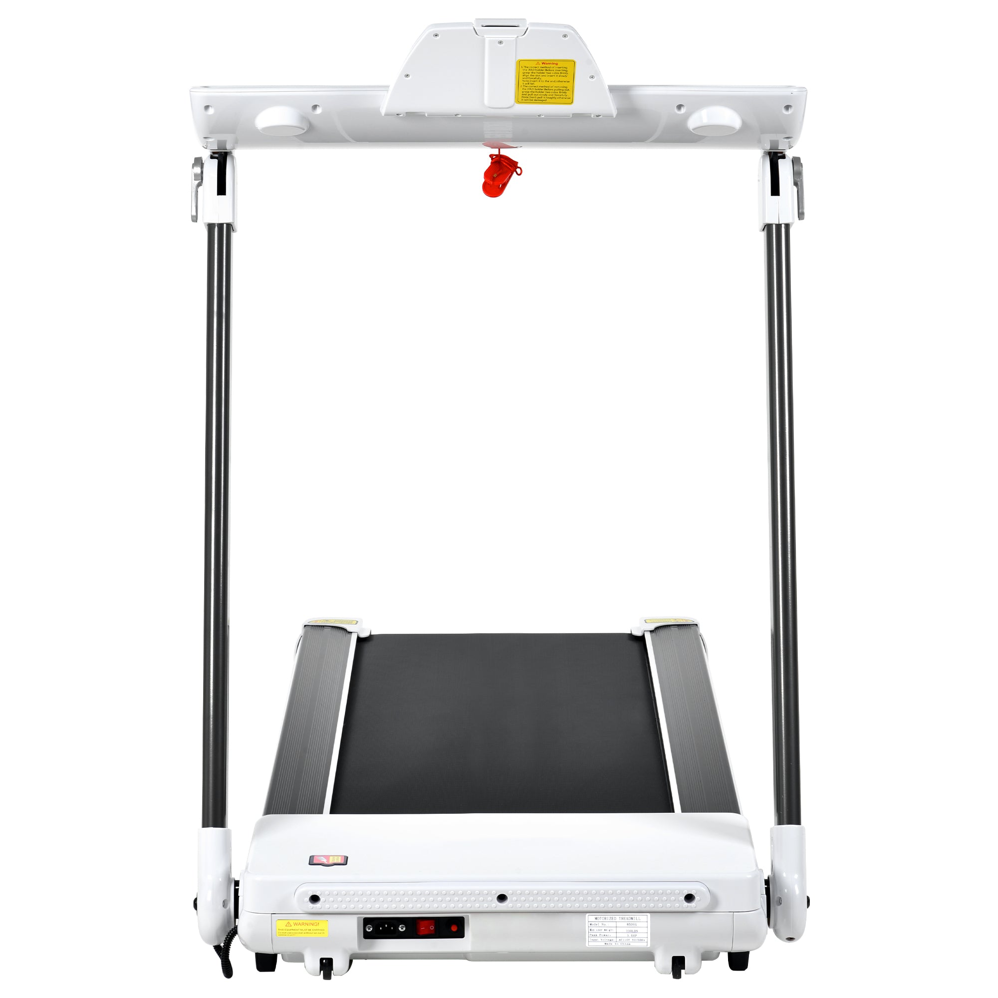 ZC FLYYD Portable Folding Treadmill with Smart App & Bluetooth (White) | 3.5HP Motor, 330 Lbs Capacity