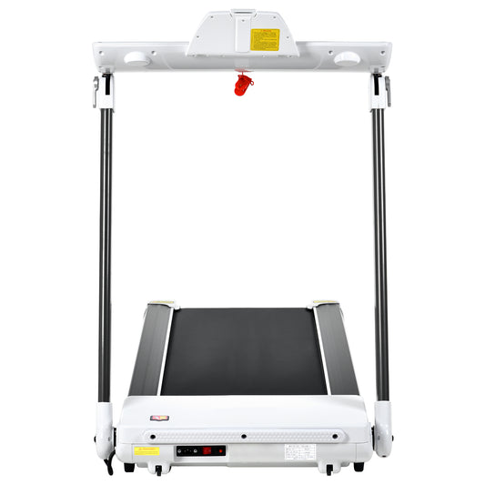 ZC FLYYD Portable Folding Treadmill with Smart App & Bluetooth (White) | 3.5HP Motor, 330 Lbs Capacity