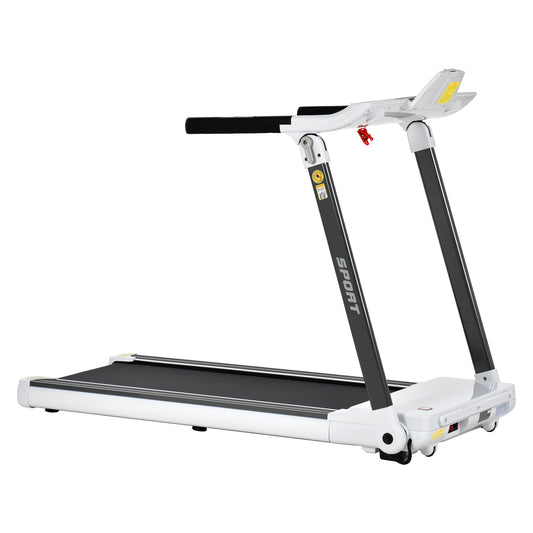 ZC FLYYD Portable Folding Treadmill with Smart App & Bluetooth (White) | 3.5HP Motor, 330 Lbs Capacity