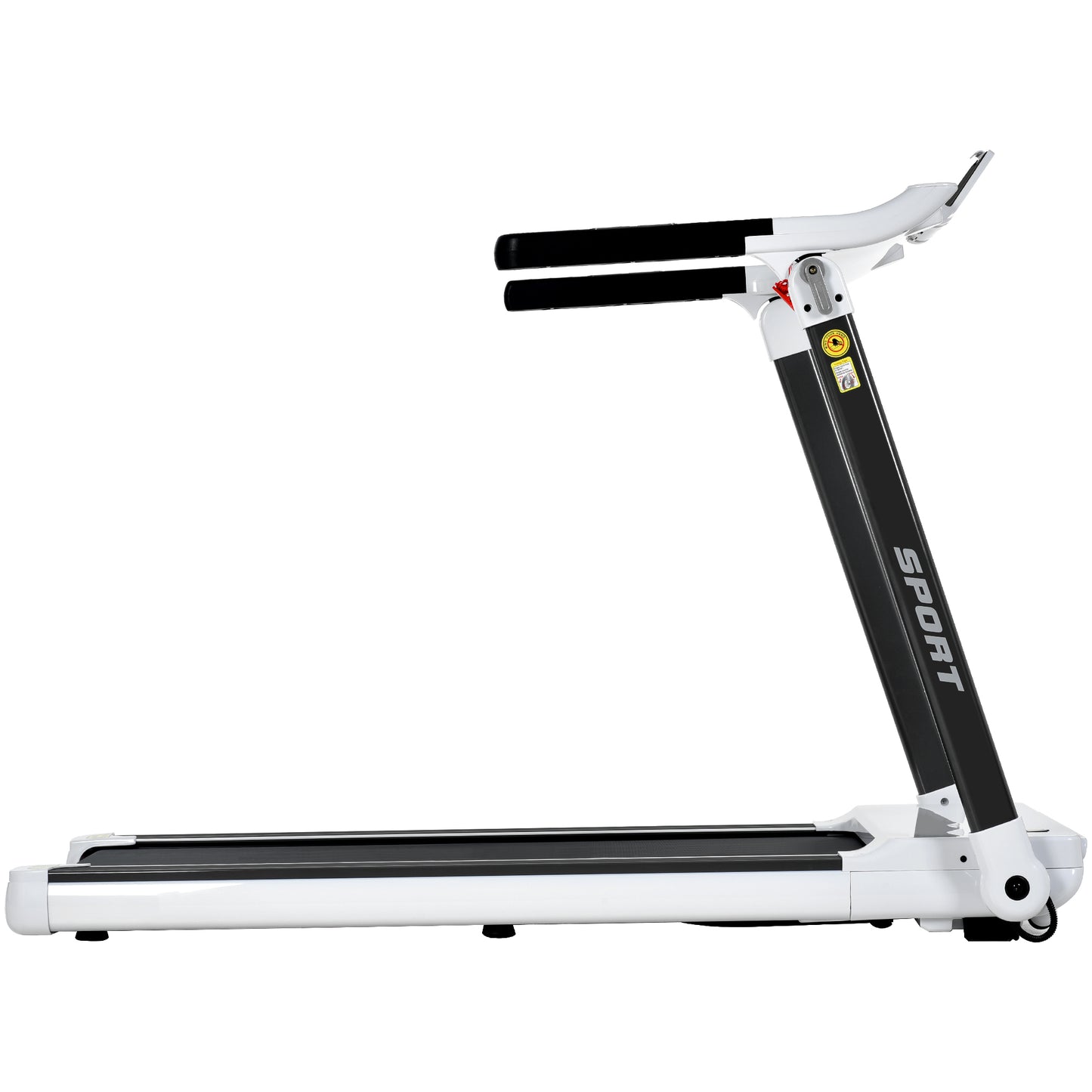 ZC FLYYD Portable Folding Treadmill with Smart App & Bluetooth (White) | 3.5HP Motor, 330 Lbs Capacity