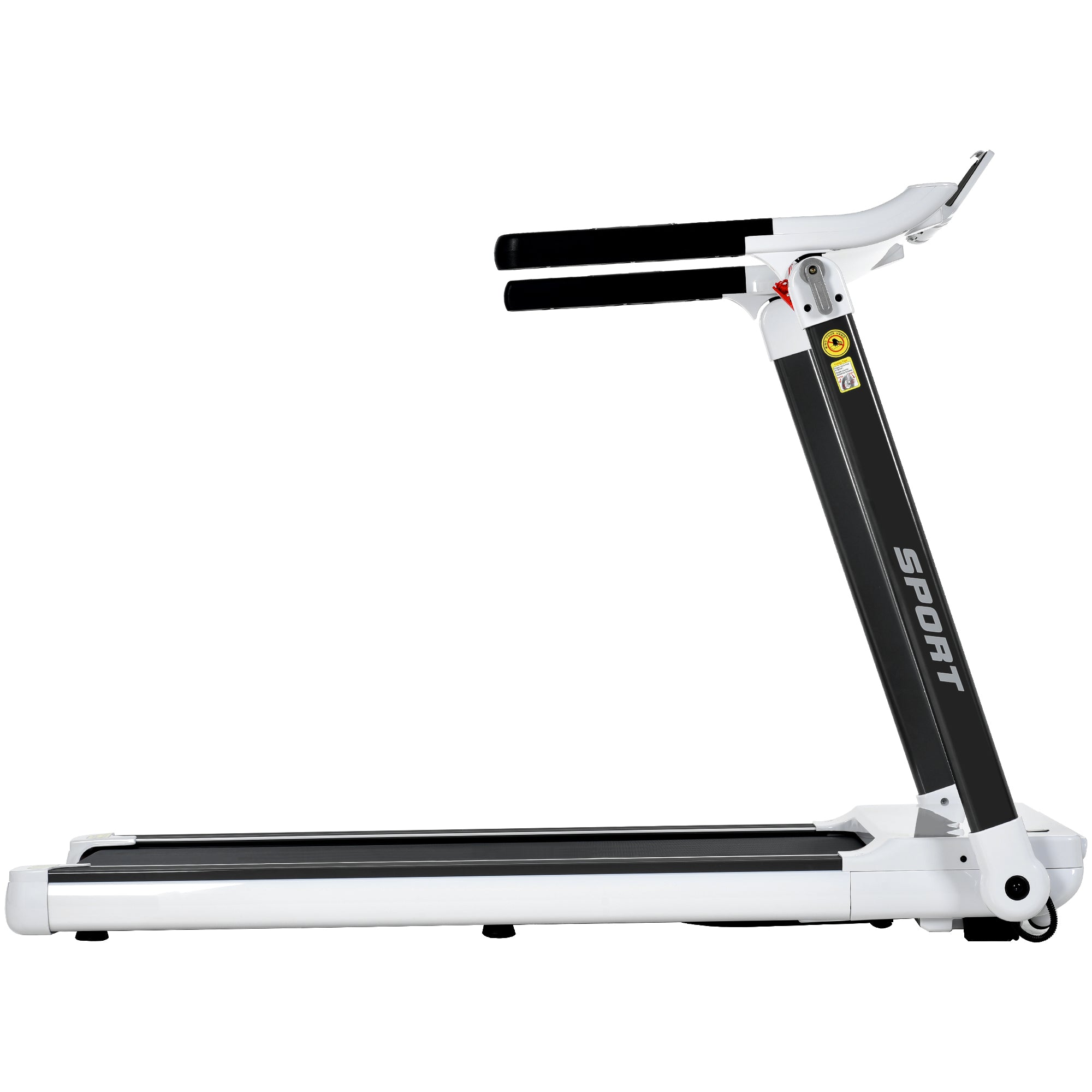 ZC FLYYD Portable Folding Treadmill with Smart App & Bluetooth (White) | 3.5HP Motor, 330 Lbs Capacity