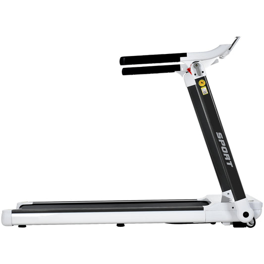 ZC FLYYD Portable Folding Treadmill with Smart App & Bluetooth (White) | 3.5HP Motor, 330 Lbs Capacity