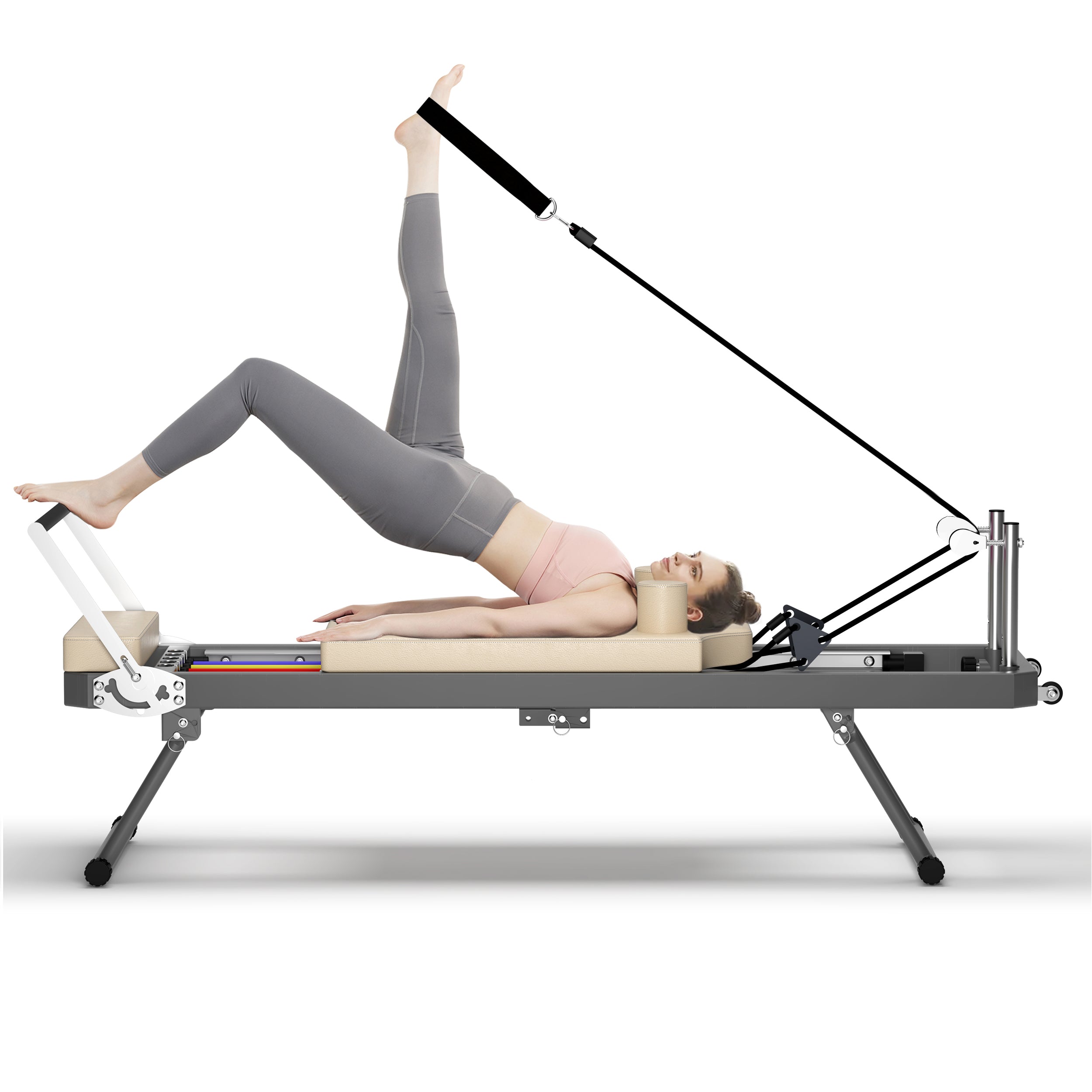 ZC FLYYD™ Foldable Pilates Reformer Machine | Home Studio Equipment
