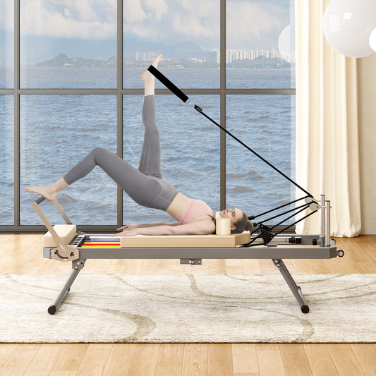 ZC FLYYD™ Foldable Pilates Reformer Machine | Home Studio Equipment