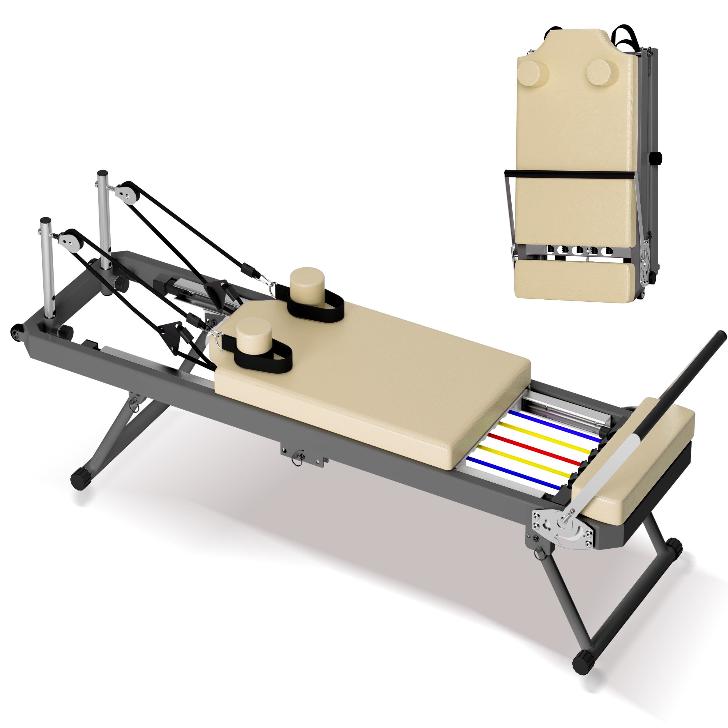 ZC FLYYD™ Foldable Pilates Reformer Machine | Home Studio Equipment