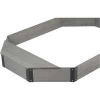 ZC FLYYD Solid Wood Octagon Sandbox with Built-In Storage & Seating