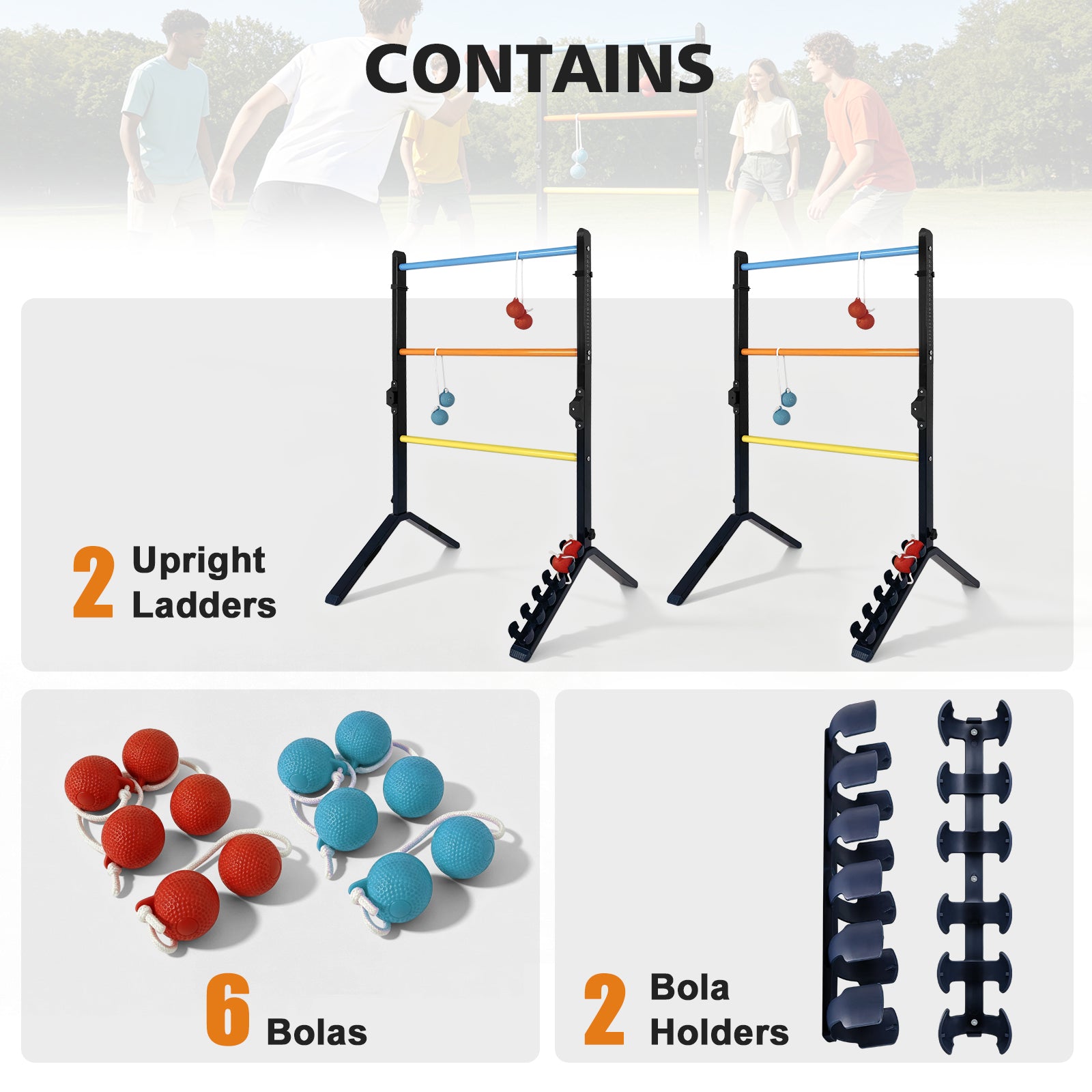 ZC FLYYD Premium Steel Ladder Toss Game Set