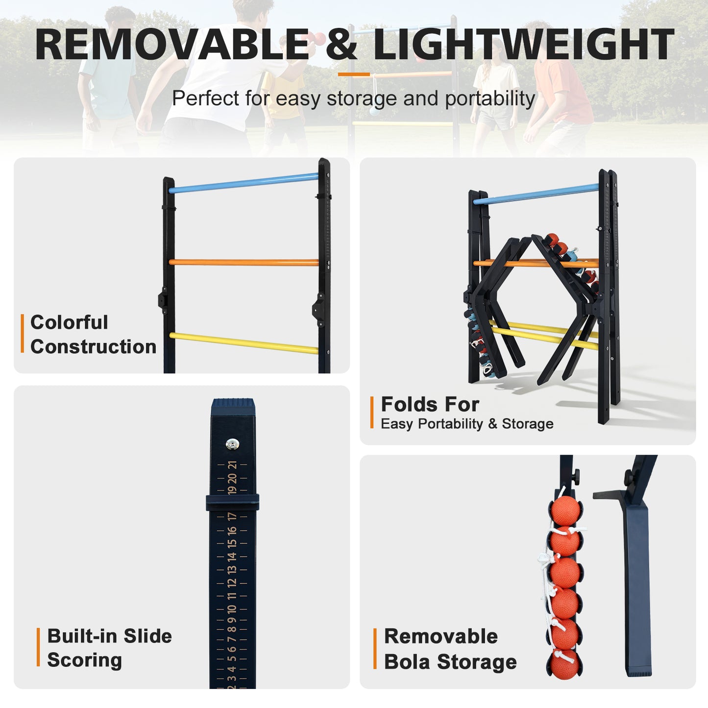 ZC FLYYD Premium Steel Ladder Toss Game Set