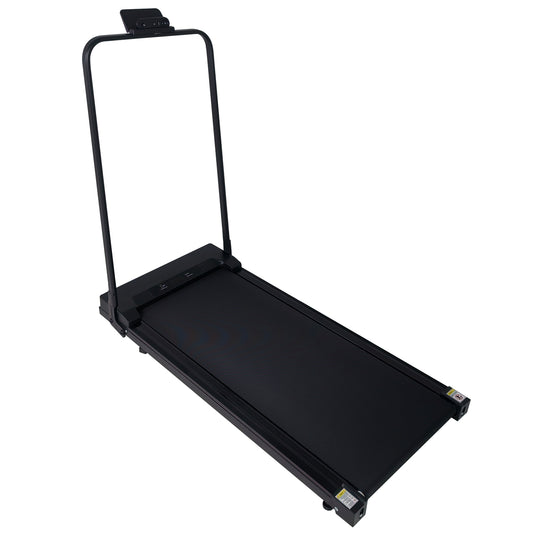 ZC FLYYD Under Desk Walking Pad with Handle & Incline | Portable Folding Treadmill with Remote (0.6-3.8 MPH)