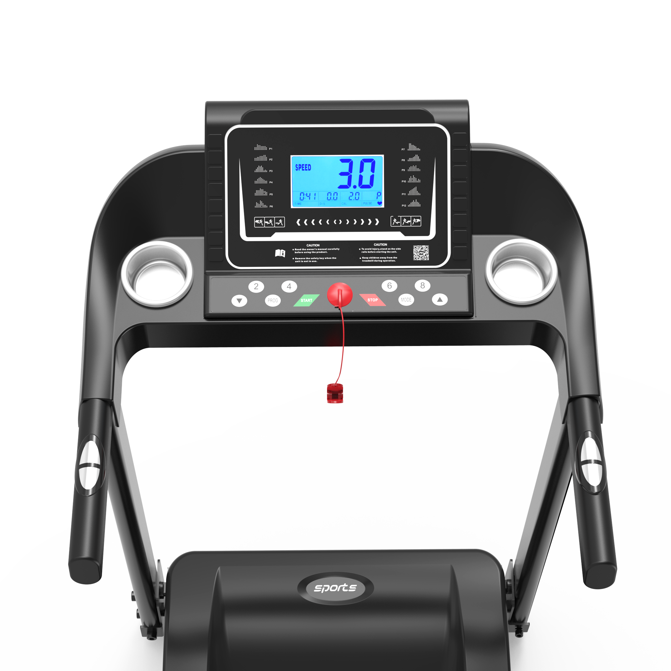 ZC FLYYD Smart Folding Treadmill with Incline & Fitshow App | 2.5HP, 8.0 MPH, 250 LBS Capacity