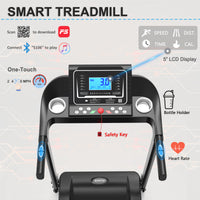 ZC FLYYD Smart Folding Treadmill with Incline & Fitshow App | 2.5HP, 8.0 MPH, 250 LBS Capacity