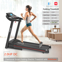 ZC FLYYD Smart Folding Treadmill with Incline & Fitshow App | 2.5HP, 8.0 MPH, 250 LBS Capacity