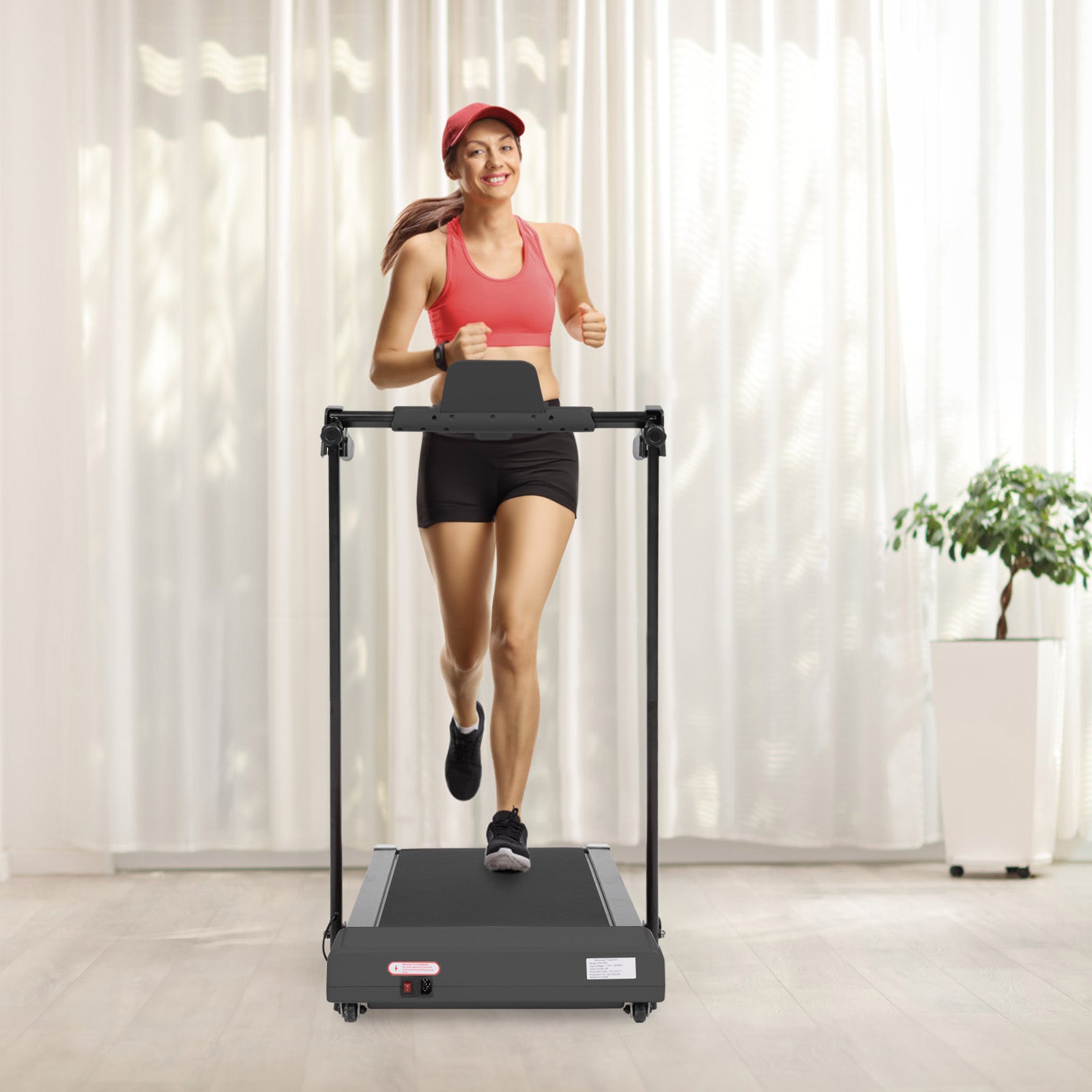 ZC FLYYD 2-in-1 Under Desk Treadmill & Folding Walking Pad (7.5 MPH) | Portable Home Running Machine with LED Display