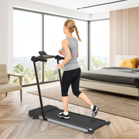 ZC FLYYD 2-in-1 Under Desk Treadmill & Folding Walking Pad (7.5 MPH) | Portable Home Running Machine with LED Display