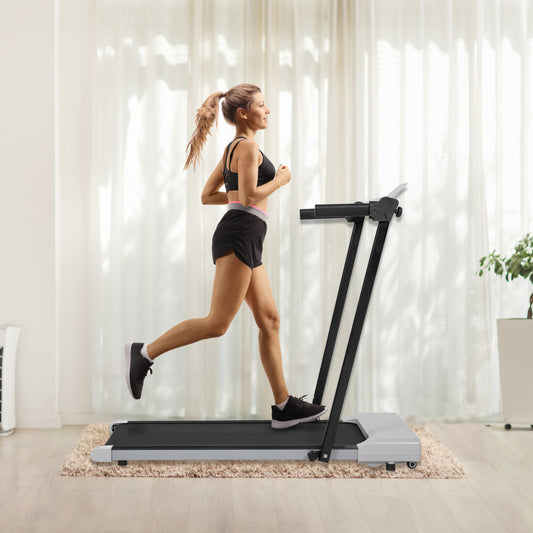 ZC FLYYD 2-in-1 Under Desk Treadmill & Folding Walking Pad (7.5 MPH) | Portable Home Running Machine with LED Display