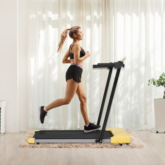 ZC FLYYD 2-in-1 Under Desk Treadmill & Folding Walking Pad (7.5 MPH) | Portable Home Running Machine with LED Display