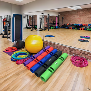 ZC FLYYD Multicolor 4 to 12kg Fitness Tube Portable Durable Training Rubber Weight Bar Weight Bearing Fitness TPR Barrel for Loaded Movement Training