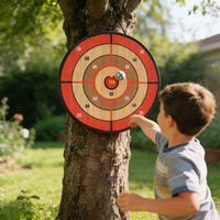 ZC FLYYD Ultimate 4-in-1 Family Game Center - 30-Piece Deluxe Bundle with LED Light-Up Rings, Bean Bag Toss & Sticky Target