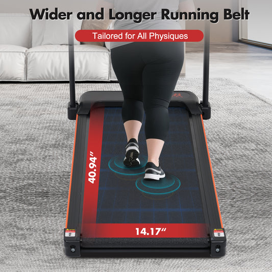 ZC FLYYD Foldable Treadmill with 8% Incline & Handle | 3.0HP Portable Walking Pad, 265 LBS Capacity